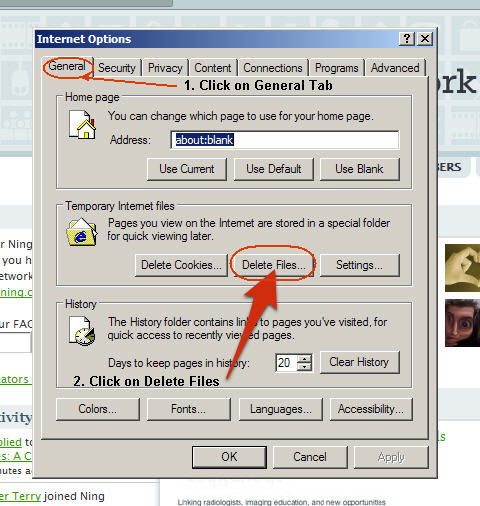 IE6 Click on General Delete Files.JPG